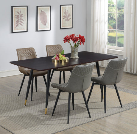 Brassie Upholstered Side Chairs Grey (Set Of 2) - Ella Furniture