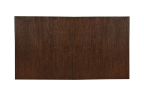 Brockway Cove Trestle Dining Table Antique Java - Ella Furniture