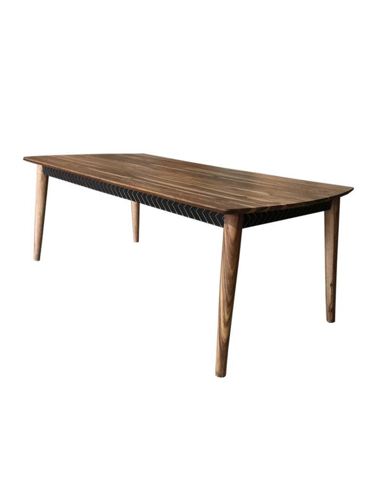 Partridge Wooden Dining Table Natural Sheesham - Ella Furniture