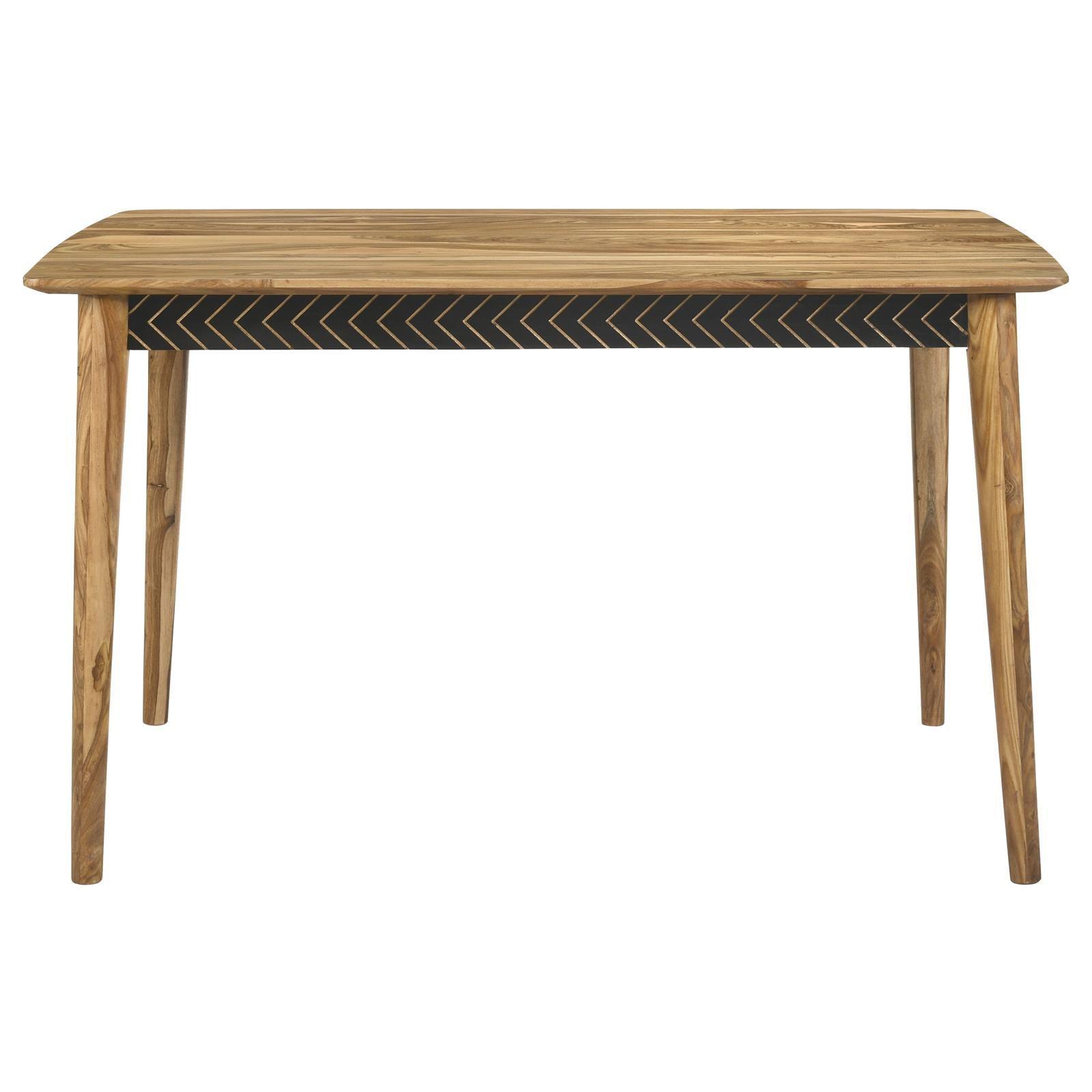 Partridge Rectangular Counter Height Table Natural Sheesham - Ella Furniture