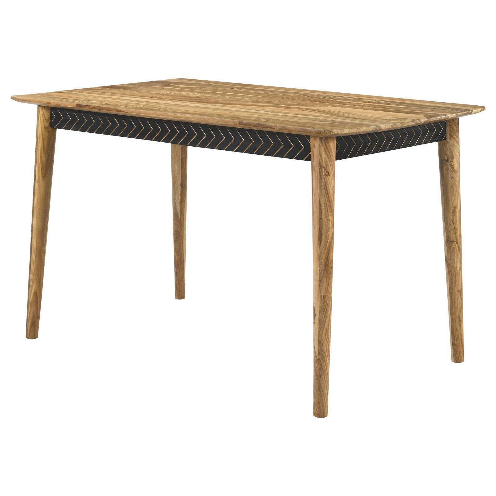Partridge Rectangular Counter Height Table Natural Sheesham - Ella Furniture