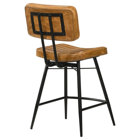 Partridge Upholstered Counter Height Stools With Footrest (Set Of 2) - Ella Furniture