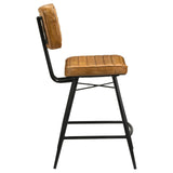 Partridge Upholstered Counter Height Stools With Footrest (Set Of 2) - Ella Furniture