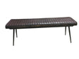 Partridge Cushion Bench Espresso And Black - Ella Furniture