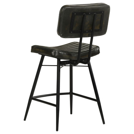 Partridge Upholstered Counter Height Stools With Footrest (Set Of 2) 110659 - Ella Furniture