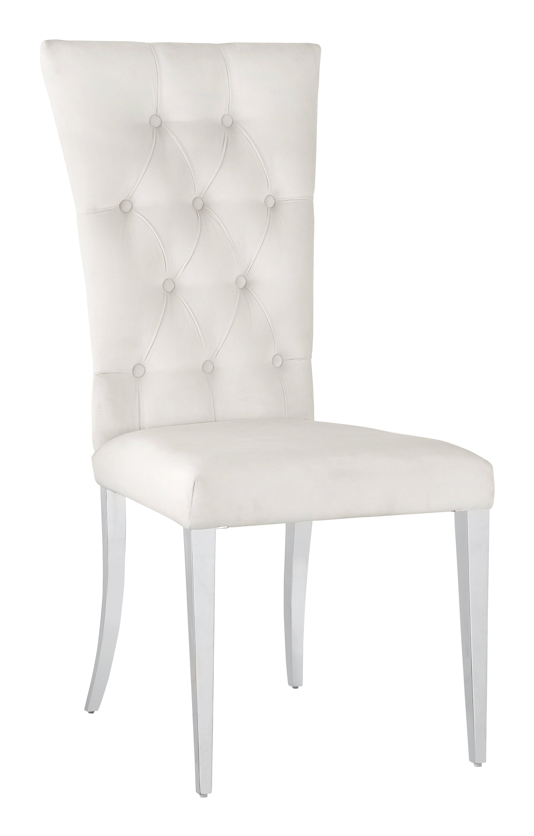 Kerwin Rectangle Faux Marble Top Dining Table White And Chrome - Ella Furniture