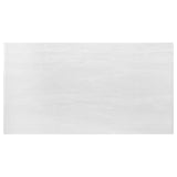 Kerwin Rectangle Faux Marble Top Dining Table White And Chrome - Ella Furniture