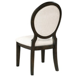 Twyla Dark Cocoa Circular Dining Room Set - Ella Furniture
