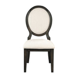 Twyla Dark Cocoa Circular Dining Room Set - Ella Furniture