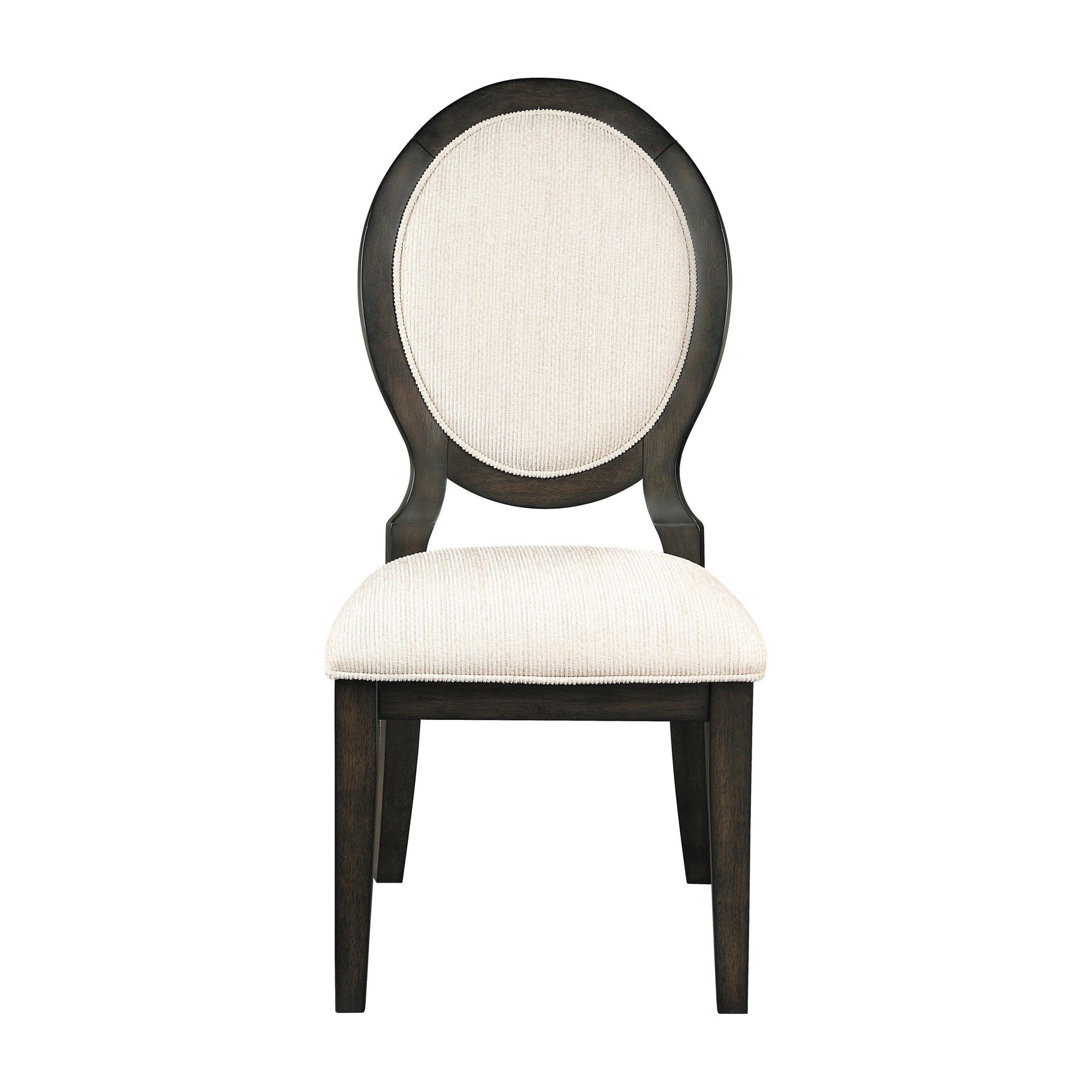 Twyla Dark Cocoa Circular Dining Room Set - Ella Furniture