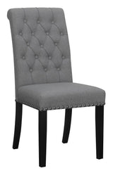 Alana Upholstered Tufted Side Chairs With Nailhead Trim (Set Of 2) - Ella Furniture