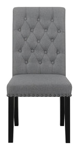 Alana Upholstered Tufted Side Chairs With Nailhead Trim (Set Of 2) - Ella Furniture