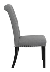 Alana Upholstered Tufted Side Chairs With Nailhead Trim (Set Of 2) - Ella Furniture