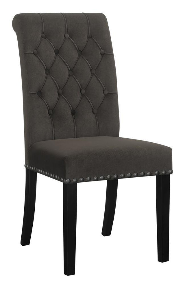 Alana Upholstered Tufted Side Chairs With Nailhead Trim (Set Of 2) 115172 - Ella Furniture