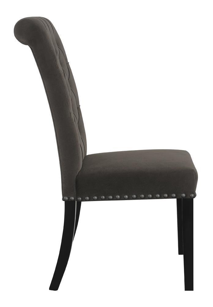 Alana Upholstered Tufted Side Chairs With Nailhead Trim (Set Of 2) 115172 - Ella Furniture
