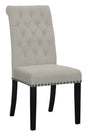 Alana Upholstered Tufted Side Chairs With Nailhead Trim (Set Of 2) 115182 - Ella Furniture
