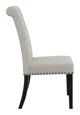 Alana Upholstered Tufted Side Chairs With Nailhead Trim (Set Of 2) 115182 - Ella Furniture