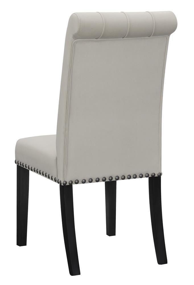 Alana Upholstered Tufted Side Chairs With Nailhead Trim (Set Of 2) 115182 - Ella Furniture
