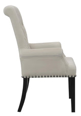 Alana Upholstered Tufted Arm Chair With Nailhead Trim 115183 - Ella Furniture