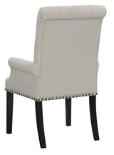 Alana Upholstered Tufted Arm Chair With Nailhead Trim 115183 - Ella Furniture