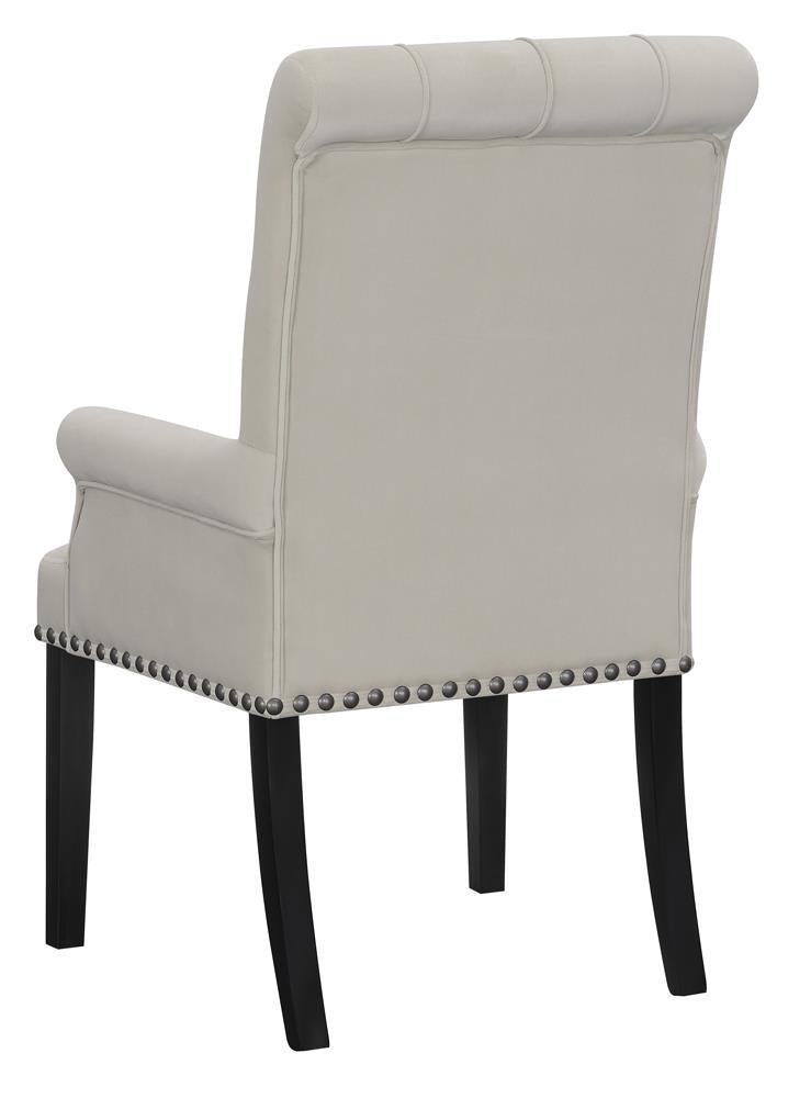 Alana Upholstered Tufted Arm Chair With Nailhead Trim 115183 - Ella Furniture