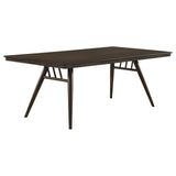 Wes Rectangular Dining Table Dark Walnut - Ella Furniture