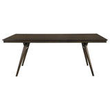 Wes Rectangular Dining Table Dark Walnut - Ella Furniture