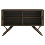 Wes 2-Door Rectangular Server Dark Walnut - Ella Furniture