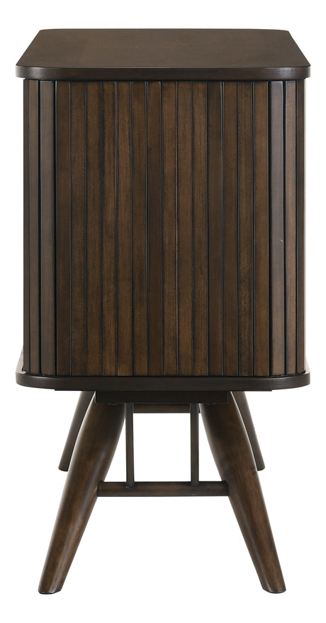Wes 2-Door Rectangular Server Dark Walnut - Ella Furniture