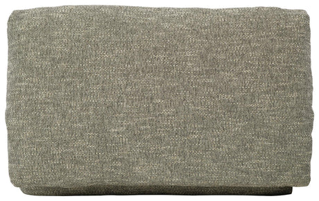 Dramatic Granite Chenille Ottoman - Ella Furniture