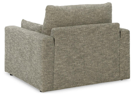 Dramatic Granite Chenille Oversized Chair - Ella Furniture