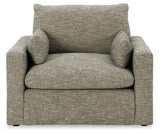 Dramatic Granite Chenille Oversized Chair - Ella Furniture