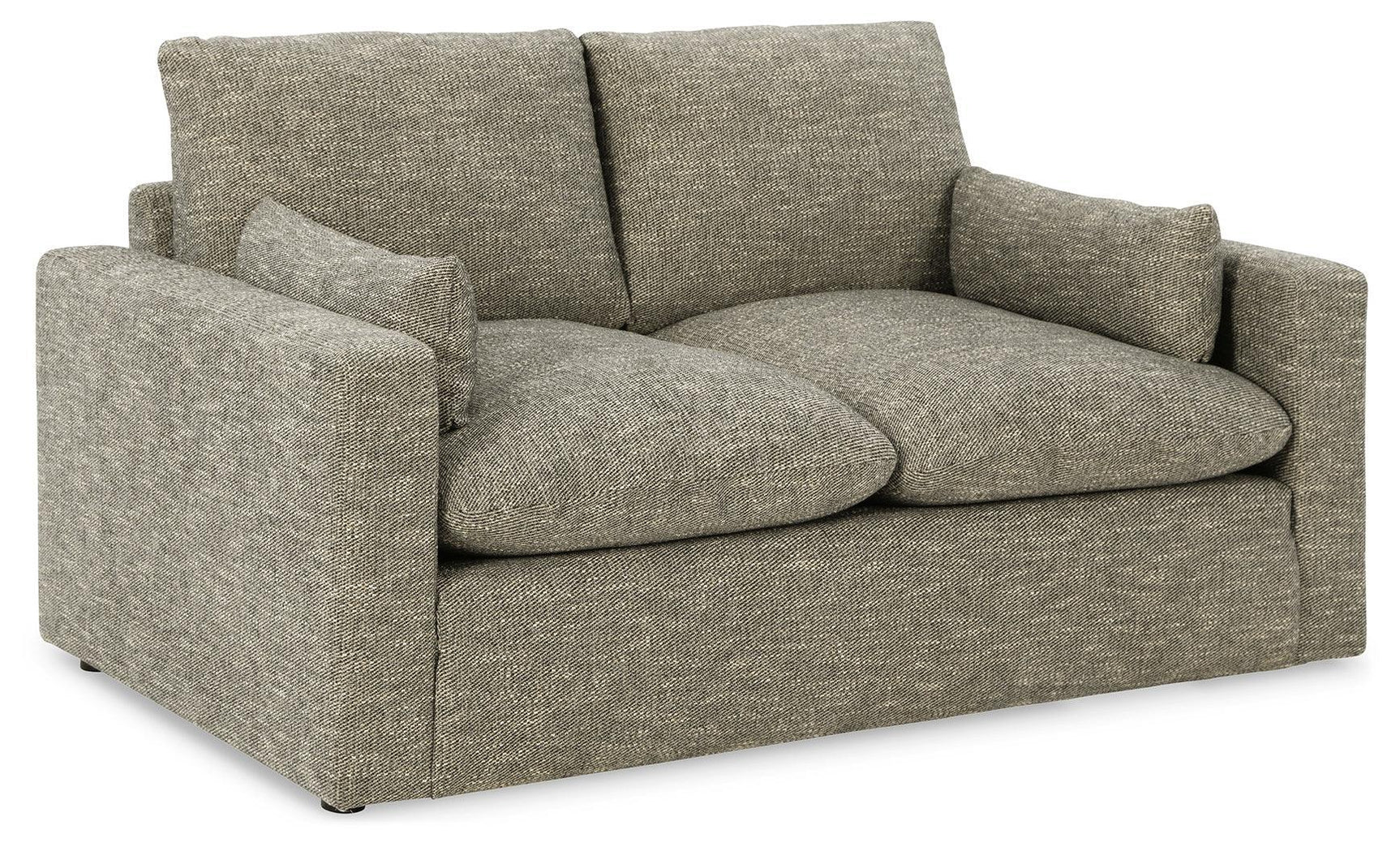 Dramatic Granite Chenille Loveseat - Ella Furniture
