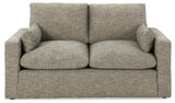 Dramatic Granite Chenille Loveseat - Ella Furniture
