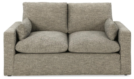 Dramatic Granite Chenille Loveseat - Ella Furniture