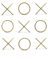 Xoxo Gold Wall Décor - Ella Furniture