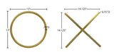Xoxo Gold Wall Décor - Ella Furniture