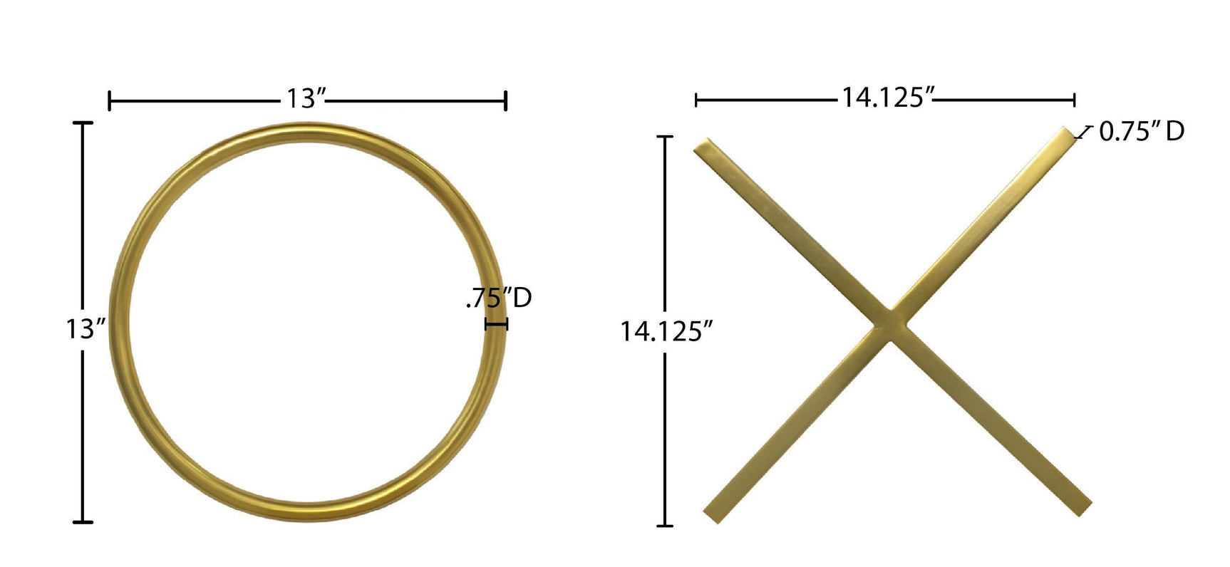 Xoxo Gold Wall Décor - Ella Furniture