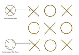 Xoxo Gold Wall Décor - Ella Furniture