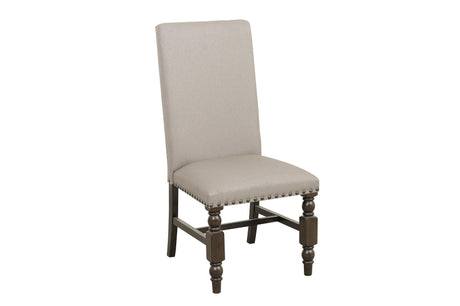 Reid Neutral Modern Solid Wood And Veneers Fabric Upholstered Seat Rectangular Dining Room Set - Ella Furniture