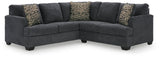 Ambrielle Gunmetal 2-Piece Sectional 11902S2 - Ella Furniture