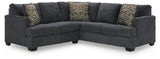 Ambrielle Gunmetal 2-Piece Sectional 11902S2 - Ella Furniture