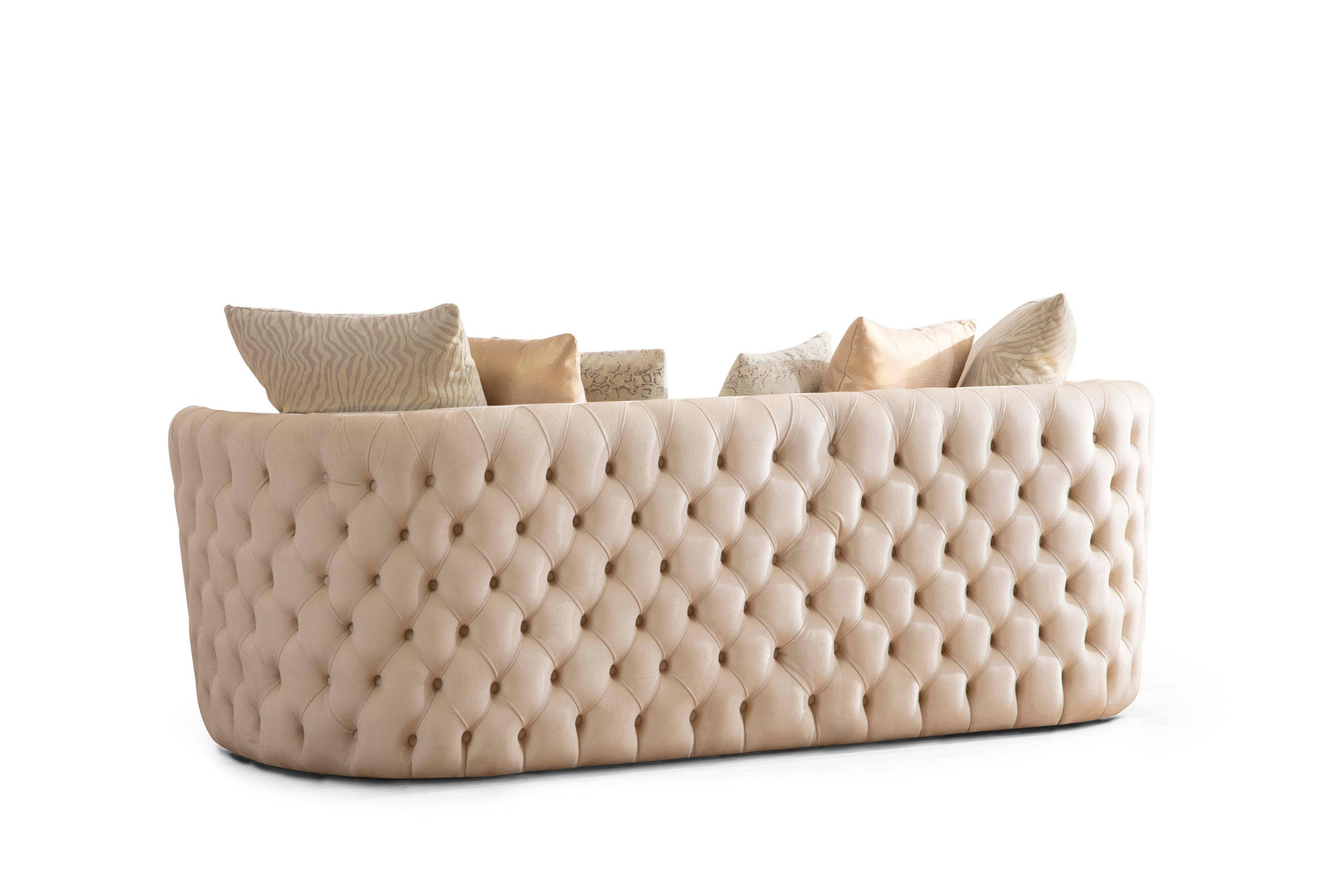 Sofia Ivory Velvet Sofa & Loveseat - Ella Furniture
