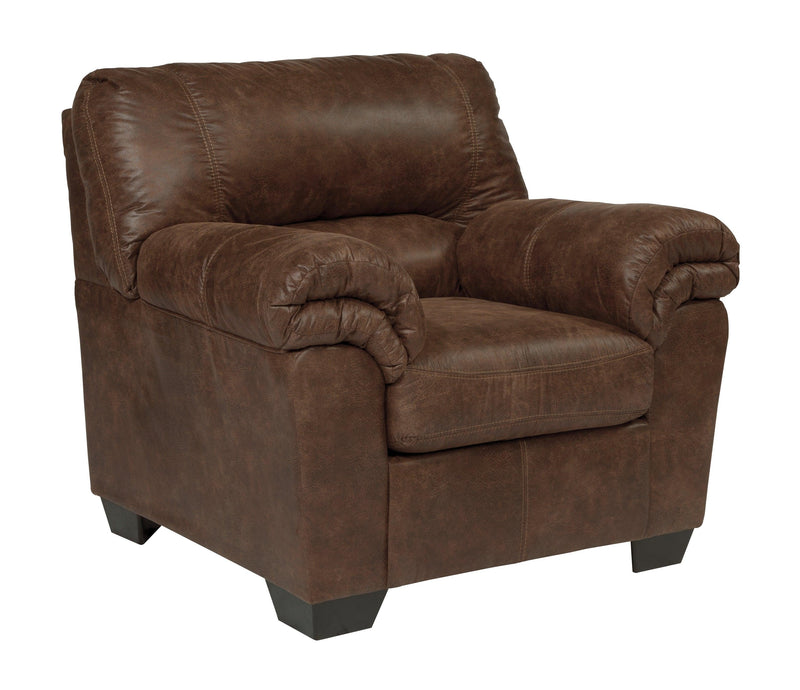 Bladen Coffee Faux Leather Chair - Ella Furniture