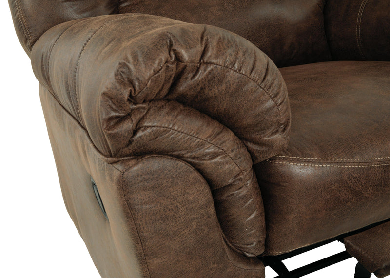 Bladen Coffee Faux Leather Recliner - Ella Furniture