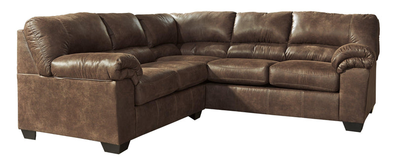 Bladen Coffee Faux Leather 2-Piece Sectional 12020S1 - Ella Furniture
