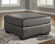Bladen Slate Faux Leather Oversized Accent Ottoman - Ella Furniture