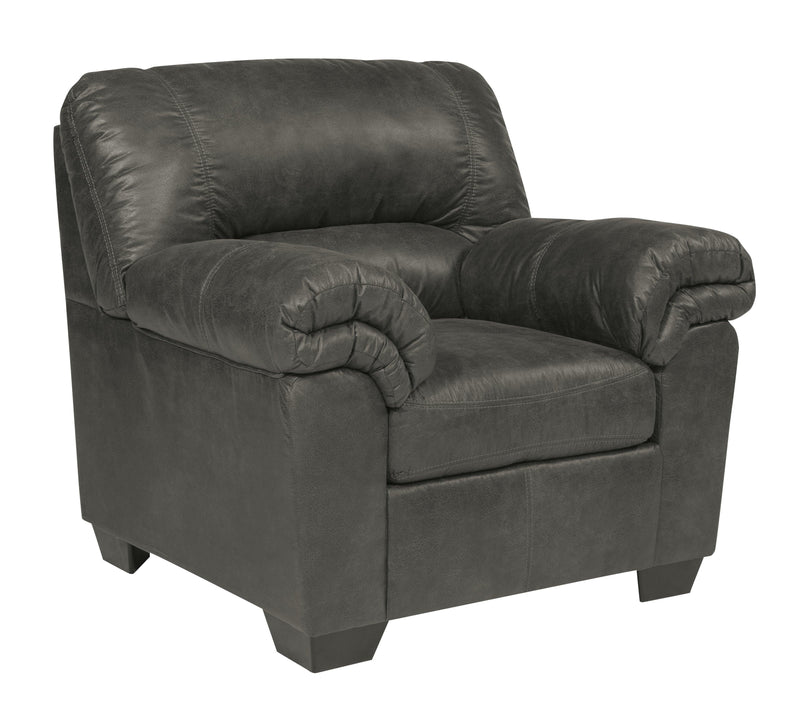 Bladen Slate Faux Leather Chair - Ella Furniture