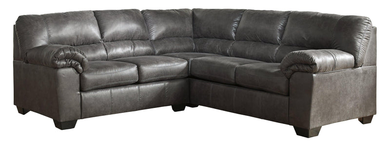 Bladen Slate Faux Leather 2-Piece Sectional 12021S1 - Ella Furniture