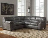 Bladen Coffee Faux Leather 2-Piece Sectional 12020S1 - Ella Furniture